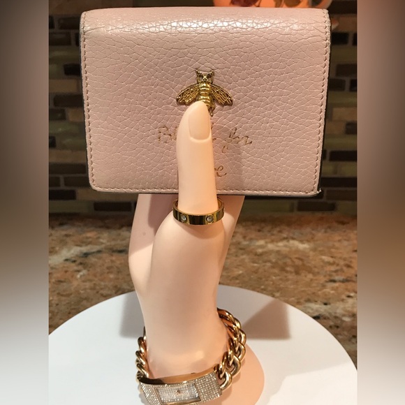 GUCCI Animalier Bee Blind for Love Leather Compact Wallet 🐝❤️‍🔥 - Picture 11 of 17